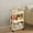 Yellow, variant on Upgraded Storage Cart – Kitchen 3-Tier Utility Trolley with Handle & Wheels, Pink Home Storage and Organization