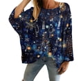 thumbnail image 1 of Chandails de Noël pour Femmes 2025 Col Rond Hiver Mignons Pulls, 1 of 4