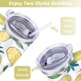 thumbnail image 5 of 40 oz Tumbler Pineapple with Handle Vacuum Insulated Travel Cup SpillProof Travel Cups Car Cup Holder Friendly for Gym Travel Office, 5 of 7