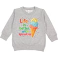 thumbnail image 2 of Inktastic Life is Better with Sprinkles Ice Cream Toddler Sweatshirt, 2 of 4