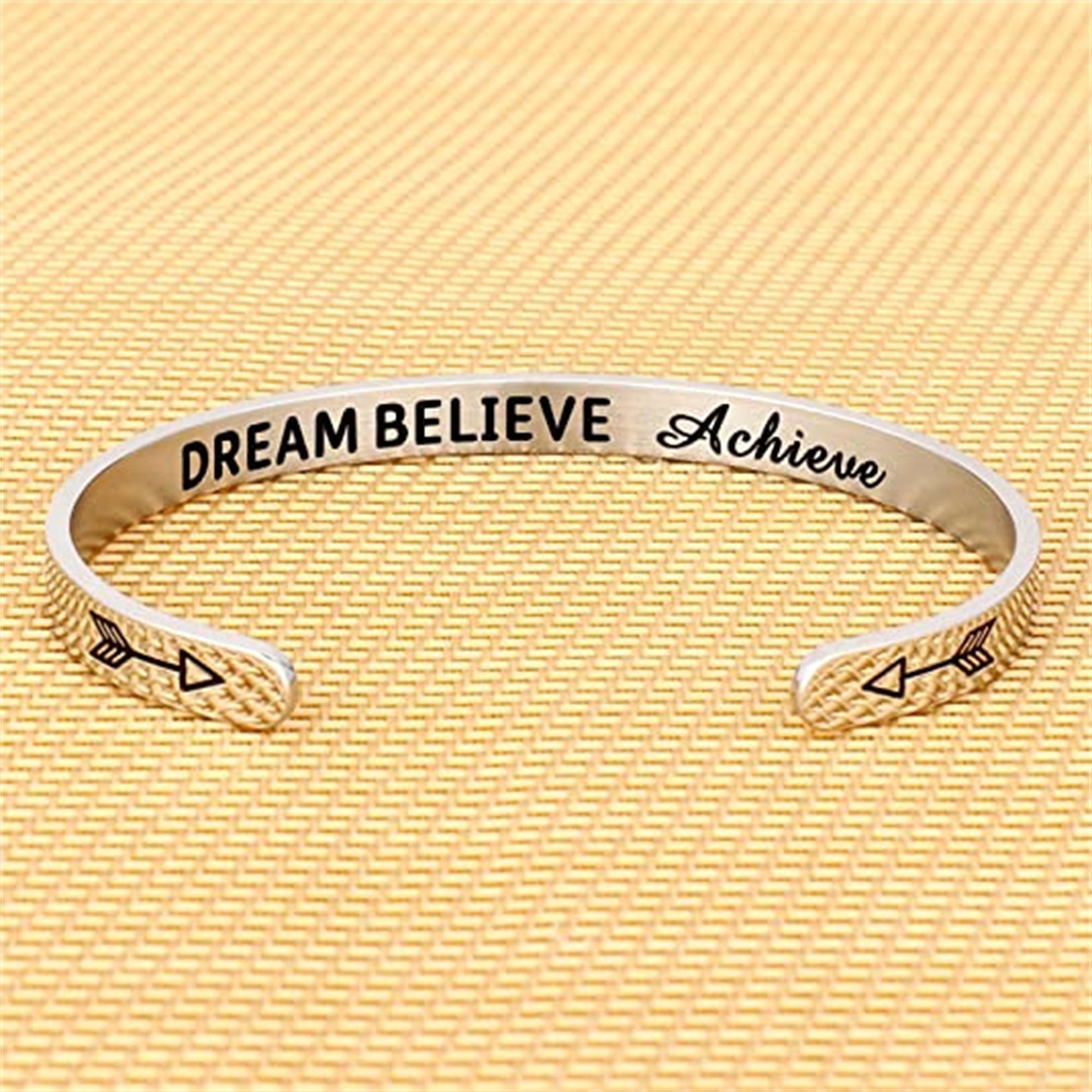 Dream believe achieve bracelet best sale
