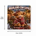 thumbnail image 3 of Wall Calendar,2027 Desk Calendar, 2027 Wall Calendar 12 Month Monthly Planner, Cute Highland Cow Calendar for Home Office Desktop Decor, 3 of 6
