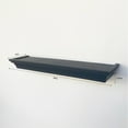 Mainstays 18" Rectangle Decorative Wall Shelf, Black