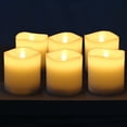 thumbnail image 4 of Stonebriar Flameless 3x3 Ivory LED Pillar Candles with Timer and Remote, 6 Pack, 4 of 6