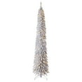 thumbnail image 1 of Home Heritage 7' 150 LED Pre-Lit Artificial Christmas Tinsel Tree, Silver, 1 of 11