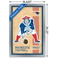 thumbnail image 2 of NFL New England Patriots - Retro Logo 14 Wall Poster, 14.725" x 22.375", Framed, 2 of 5