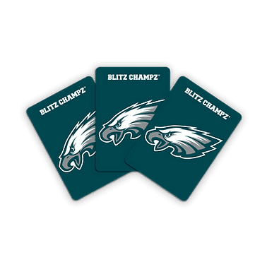 Blitz Champz Philadelphia Eagles Family Card Game for Kids