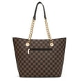 thumbnail image 6 of Montana West Tote Bag for Women Chain Top-handle Handbags, Dark Coffee, 6 of 7