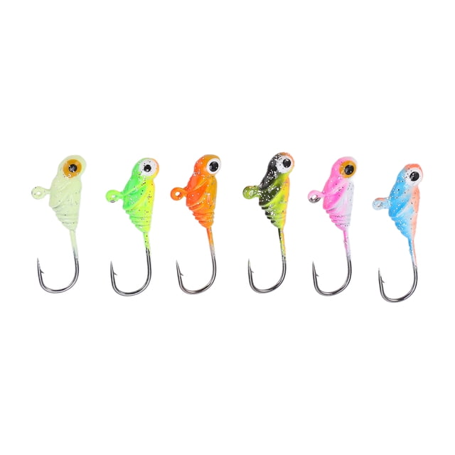 Cabezales de pesca Bling Bling 6 piezas Jigs para pesca en hielo