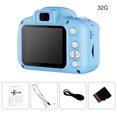 thumbnail image 3 of Bearachild Nueva cámara para niños de dibujos animados portátil ajustable 16GB 32GB regalo de cámara digital para niños, azul, sin tarjeta Accesorios de cámara y óptica, 3 of 6