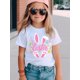 thumbnail image 1 of Happy Easter Pink T-Shirt - Cute Bunny & Egg Design, Short Sleeve Knit Top for Spring & Summer, Casual Fashion for Kids, Easter Clothing | Playful Print | Comfortable Fit, Easter Clothes, 1 of 5