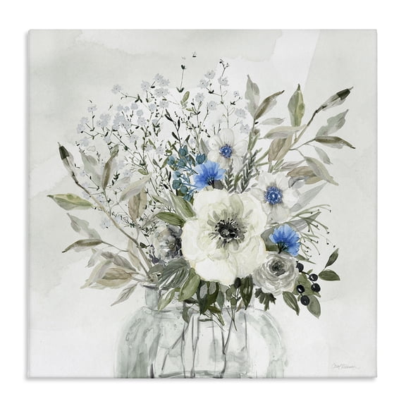 Stupell Industries Shabby Chic Bouquet of Country Florals Canvas Art, 17 x 17, by Carol Robinson
