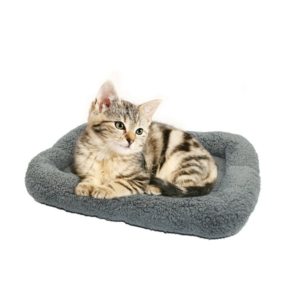 PETLESO Cat Bed for Indoor Cats Rectangle Machine Washable Anti-Slip & Water-Resistant Bottom for Cat - S