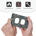 thumbnail image 4 of Fotbe Indian Paisley 2 Print Duplex Receptacle Wall Plate, 1-Gang 5.0" x3.0" Wall Outlet Covers, Dual Outlet Faceplates Covers, Color-matched Screws Included-Style S, 4 of 6