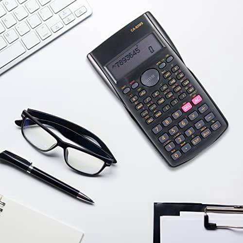 18 Pieces 2-Line Engineering Scientific Calculator, Black Function Fractions Math Calculator for Business Office College High School Student Teacher$$Office