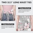 thumbnail image 6 of Pioneer Flower Floral Print Pattern Apron-Garden Aprons for Women with Pockets-Cotton Linen Waterproof Kitchen Cooking Gardening Aprons Adjustable for Kitchen,Cooking,BBQ and Salon 33x27 Inch, 6 of 7