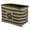 Brown, variant on Bone Dry Pet Storage Collection Striped Paw Patch Bin, Large Rectangle, Gray