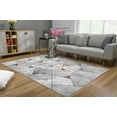 thumbnail image 3 of Rug Branch Contemporary Geometric  Grey Beige Indoor Area Rug - 8x10, 3 of 7