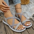 thumbnail image 4 of Dakaela Walking Hiking Sandals for Women Comfortable Summer Shoes with Arch Support Strappy Orthopedic Beach Sport Sandal Size 6, 4 of 9
