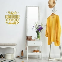 VWAQ Inhale Confidence Exhale Doubt Wall Art Decal Motivational Quote