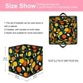 thumbnail image 2 of RATGDN Collapsible Fabric Cube Storage Bin with Double Handles for Living Room Bedroom Office Black - Lemon Juice Fruit, 2 of 7
