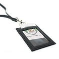 thumbnail image 2 of Union Made Leather Badge Holder - USA Manufactured Heavy Duty Four Pocket ID Badge Wallet with Lanyard by Specialist ID, 2 of 8