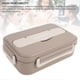 thumbnail image 4 of 1000ml Stainless Steel Lunch Box Lightweight Portable Brown, 4 of 5