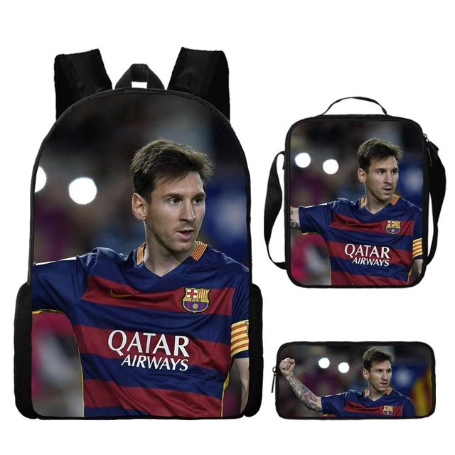 Football-star-messi School Bags For Boys Girls 3D Print School Backpacks Kids Bag Kindergarten Backpack Men Child Mochila qiuyongming unisex