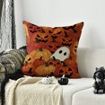 thumbnail image 6 of Sm:)e Ghost Pumpkin Halloween Pillow Covers 18x18 Inch Set of 2, Cushion Covers for Sofa Home Decor, 6 of 6
