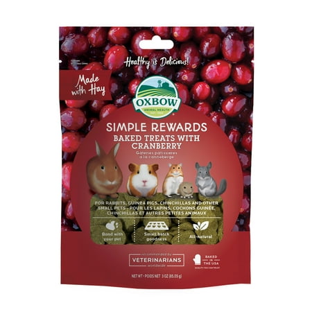 UPC: 0744845960227 | Oxbow® Simple Rewards Baked Treats with Cranberry 2 oz
