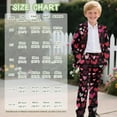 thumbnail image 7 of Xoenoiee Heart Love Print Boys' Formal Suit 2 Piece Set Blazer Set Valentine's Day Toddler Tuxedos for Wedding, Suits for Teens Boy Dress School Clothes, 6-7 Years, 7 of 7