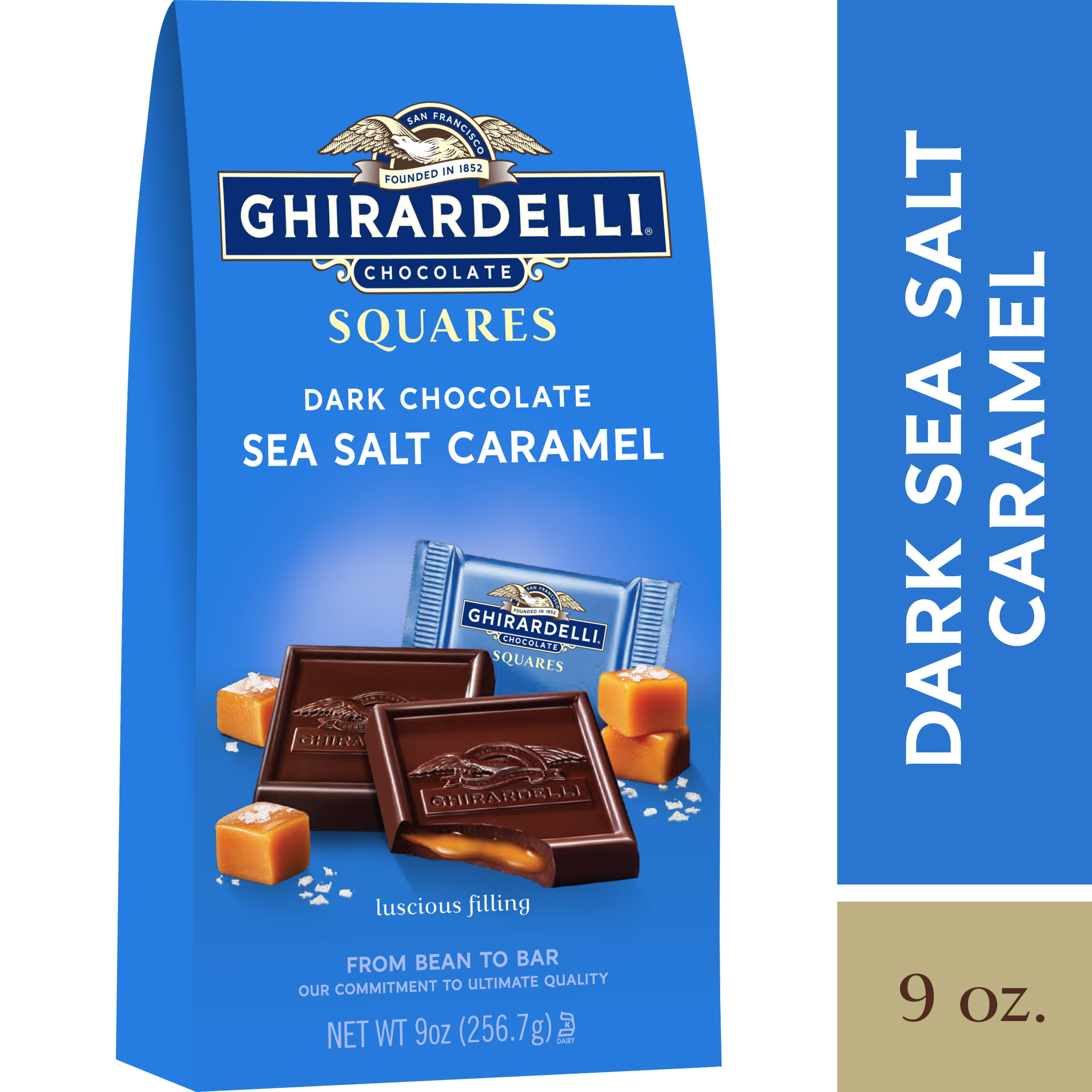 Ghirardelli Dark Chocolate Sea Salt Caramel Bag - 9oz