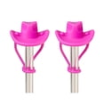 thumbnail image 2 of KGJQ 2Pcs Silicone Straw Cover, 8mm Wide Mouth Straw Cap for 30/40oz Tumbler, Cowboy Hat Shape Dustproof Plugs, Cute Drinking Straw Topper Accessories, 2 of 8