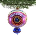 thumbnail image 3 of Sbk Gifts Holiday Fuchsia Floral Triple Reflector Ornament Teardrop Christmas Sbk221012, 3 of 3