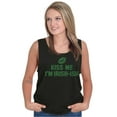 thumbnail image 4 of Funny St Patricks Kiss Me Not Irish Tank Top Tee Shirt Women Brisco Brands S, 4 of 5