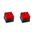 thumbnail image 1 of Ramo de rosas eternas Inteprter Colorido para Decoración de boda 9 cabezas negro rojo 2Conjunto, 1 of 6