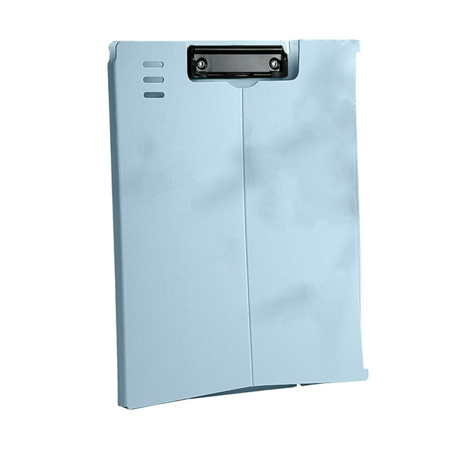 WRKEKC Clearance Folding Desktop Clipboard - 12.4x9.25 Heavy-Duty Document Holder with Storage Compartment