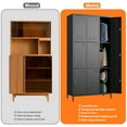 thumbnail image 6 of GAEANET 9 Doors Metal Storage Locker Cabinet for Employees, Storage Locker for School Office Gym Bedroom, Industrial Steel Storage Locker with 18 Hooks, Black, Assembly Required, 6 of 8