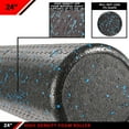 thumbnail image 4 of JFIT High Density Foam Roller, Speckled Blue, 24-Inch, 4 of 8