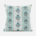 thumbnail image 4 of Hamsa Hand Paisley Duo Indoor/Outdoor Pillow in White Green Red 18x18, 4 of 5