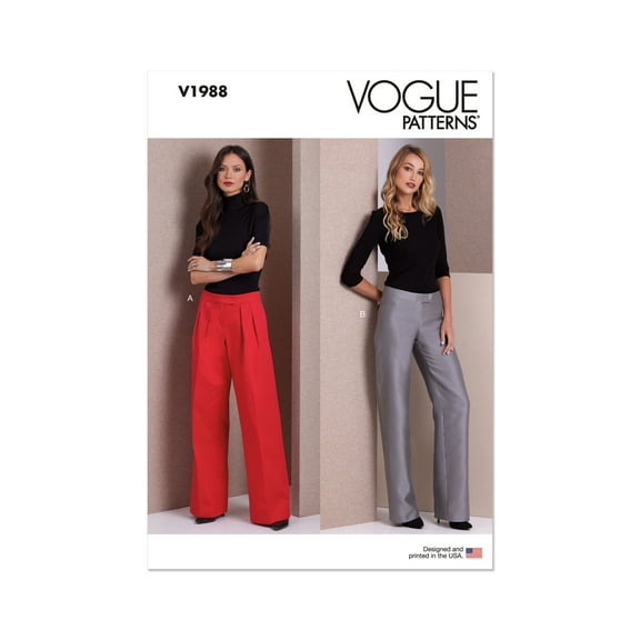 Vogue Sewing Pattern 1988 - Misses' Pants, Size: U5 (16-18-20-22-24)