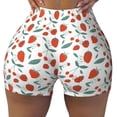 thumbnail image 2 of Susaid Strawberries Print Intensify Workout Shorts for Women Seamless Scrunch Short Gym Yoga Running Sport Active Exercise Fitness Shorts-Medium, 2 of 8