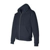 Men's Double Dry Action Fleece Full Zip Hood, Navy - L