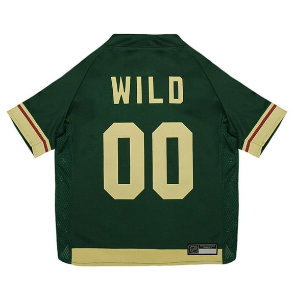Pets First NHL Minnesota Wild Mesh Jersey for Dogs and Cats - Licensed
