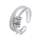 thumbnail image 1 of Anillos Giratorios Anillo de aleación antiansiedad Anillo de aberturas ajustables Anillo de apilamiento de ansiedad para mujeres, 1 of 8