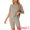 Khaki, variant on DARING DIVA Women's 2-Piece Knit Soft Tracksuit Short Sleeve Sweatshirt Set S Blue