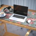 thumbnail image 3 of Long Mouse Pads for Desk,Pioneer Flower Floral Print Pattern Desk Mats on Top Of Desks, Desk Mouse Pad Extra Large with 3mm Non-Slip Base and Stitched Edge for Gaming,Office,Work,Home 35.4"x15.7", 3 of 6
