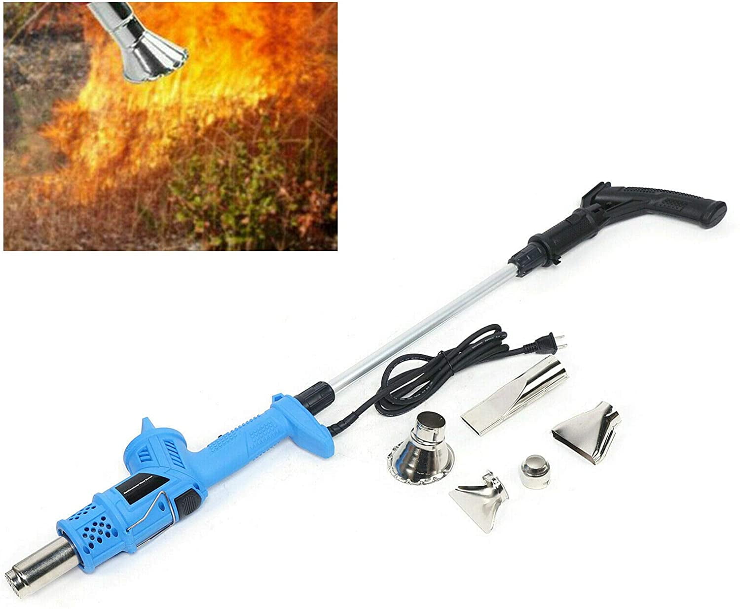 Weed Electric Burner No Weed Electric Burner Lawn Weeding Cutting Machine Quick Weed Removal In A Few Seconds Chemical-Free Safe And Non-Toxic Burner 2 In 1 Covok Burning Weeding 