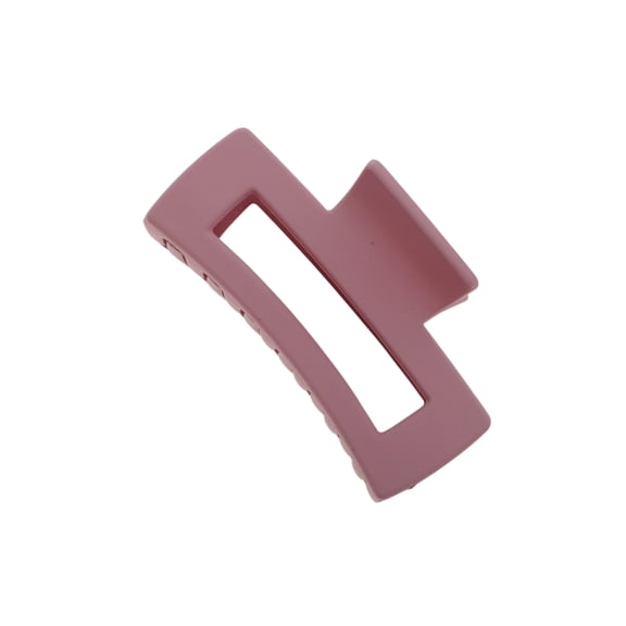 Vocoste 1 Pc Grace Rectangle Frosted Hair Clips Hairdo Clip for Home Wine Red