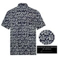 thumbnail image 2 of LA LEELA Men's Summer Tops Holiday Stylish Button Down Hawaii Aloha Party Shirt Short Sleeve Men Vacation Beach Shirt XL Floral, Blue, 2 of 7